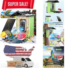 Bird Feeder Smart Bird Feeder With Camera Solar Powered Solar Roof ...