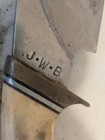 J.W.B. JOHN W BUDGEN SKINNER  W GUT HOOK KNIFE STAG HANDLE W/ LEATHER SHEATH VTG — photo 2