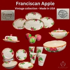 Franciscan Apple Plates, Servingware, Butter dish,Tumbler,  (USA)  *Pick Pieces*