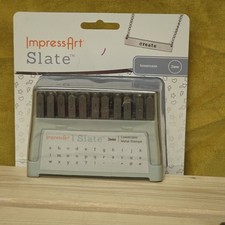 ImpressArt Slate Lowercase 3MM Letter Metal Stamp Set Alphabet
