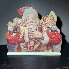 Vintage style Santa standup sign