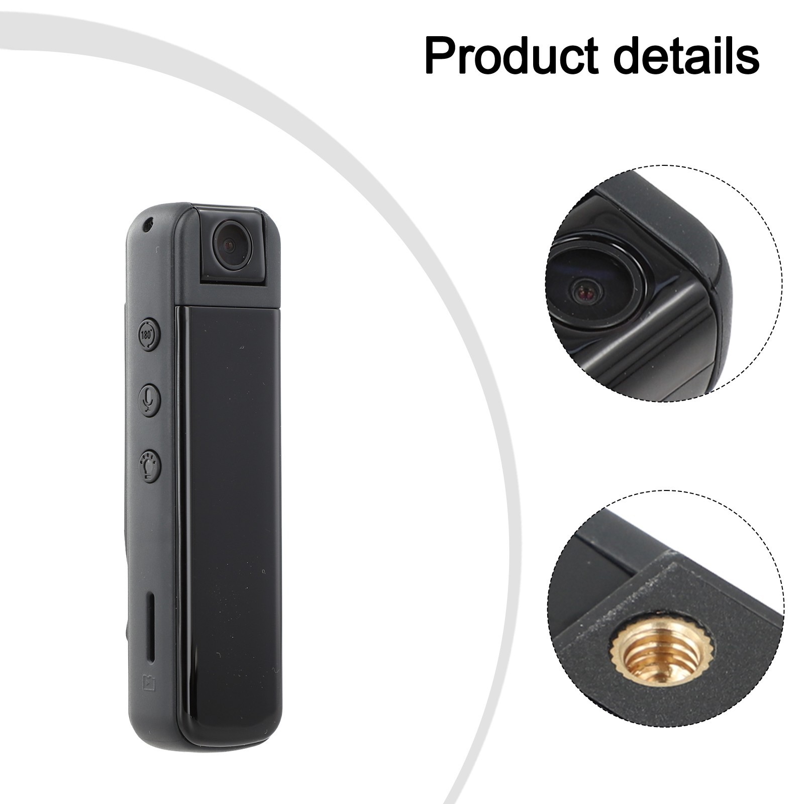 WiFi 1080P Body Camera CS05 with 180 Degree Lens and Expandable Storage