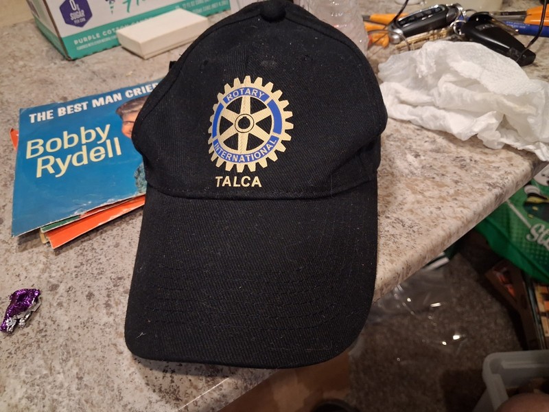 Rotary International Buckle Back Hat Cap Black? Dark Navy Talca  Chile