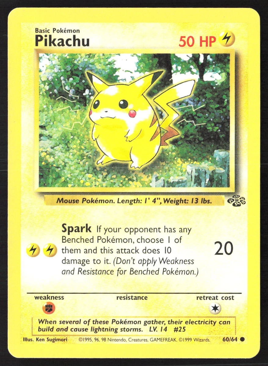 Wizards of the Coast Pikachu Pokémon TCG Jungle Individual