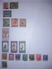 Italian Eritrea Stamp Collection Page Used Early Colonial Issues