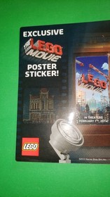 LEGO Sticker Promo for Palace Cinema 10232 The LEGO Movie Poster for Theater