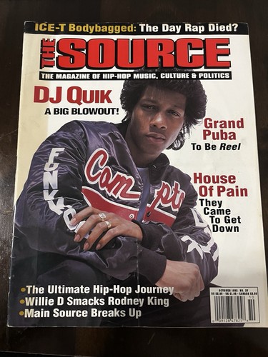 RARE The Source Magazine DJ Quik/Grand Puba Oct 1992 Issue 37 Rap 90's HipHop - Picture 2 of 10