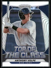 2020 Panini Prizm #TOC-30 Anthony Volpe Top of The Class Silver Prizm