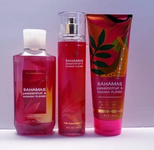 Bath & Body Works BAHAMAS PASSIONFRUIT & BANANA FLOWER Body cream,Gel, Body Mist