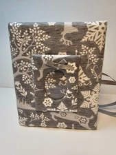 Gray Christmas Snowflake Photo Album -Holds 100 4x6 Photos - Handmade