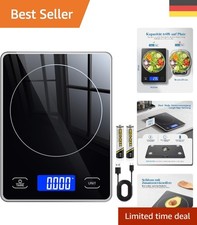 Modernes Design, digitale Küchenwaage 15kg mit Großem Display, Ideal für Küche