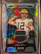 Aaron Rodgers 2009, Bowman Sterling Jersey Refractor #38/50