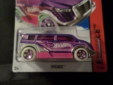 HW HOT WHEELS 2015 HW RACE #174/250 SPEED BOX HOTWHEELS PURPLE RACE TRACK READY