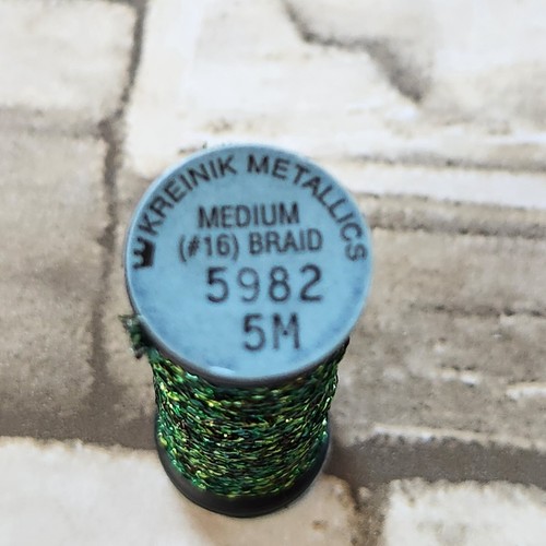 Kreinik Medium #16 Braid 5 m You Choose Colors Polyester Metallic Spool - Picture 135 of 147