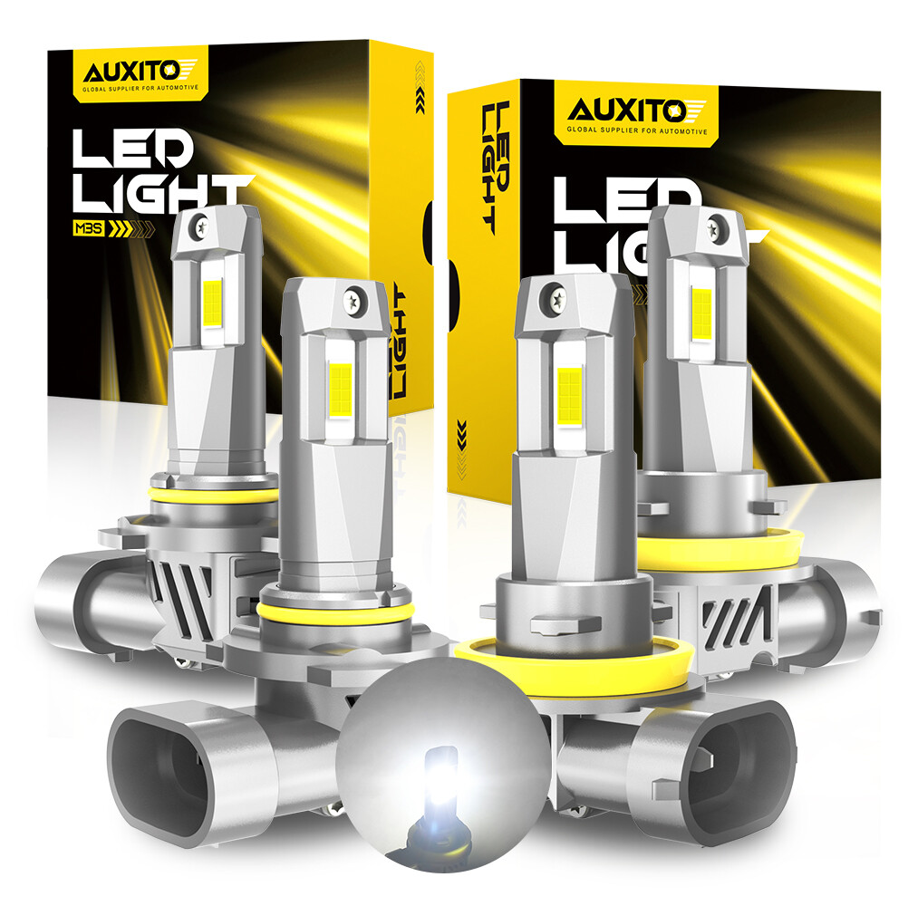 AUXITO H11 9005 LED Headlight 6500K Low Beam Bulbs Conversion Kit Crystal White