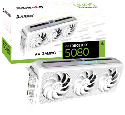 AX Esports Rebel RTX5080 X3W OC 16GB Graphics Card 16pin 360W-TDP 316*131*65mm