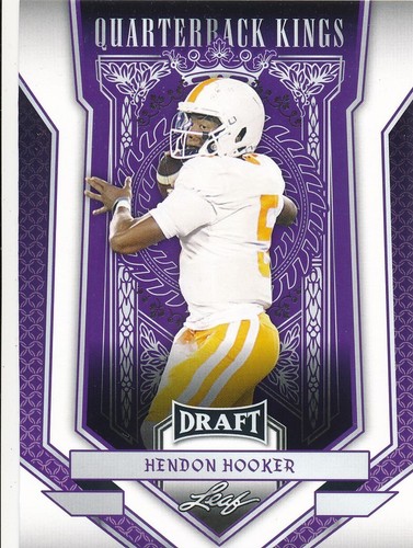 #91 HENDON HOOKER 2023 Leaf Draft Football RC QUARTERBACK KINGS LIONS - 第 1/2 張圖片