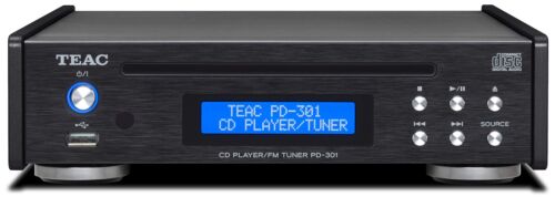 Lettore CD TEAC sintonizzatore FM largo PD-301-X nero USB AC100V NUOVO F/S dal Giappone - Foto 1 di 1