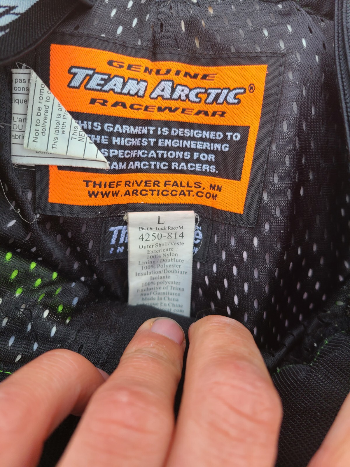 Arctic Cat Snowmobile Bibs ATEX Snow Pants Thinsulate Arcticwear Waterproof L eBay