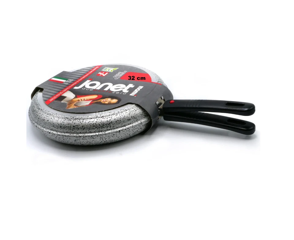 SARTÉN DOBLE ANTIADHERENTE GIRATORIA 32CM HORNEAR MANGOS EXTRAÍBLES