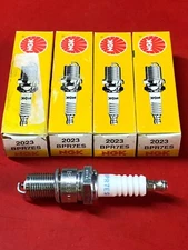 LOT OF (4) GENUINE NGK 2023 SPARK PLUGS BPR7ES FOR ATV OR MARINE OUTBOARD ENGINE