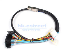 External Mini SAS HD SFF-8644 to 4 x 29-Pin SAS SFF-8482 Cable 1 Meter