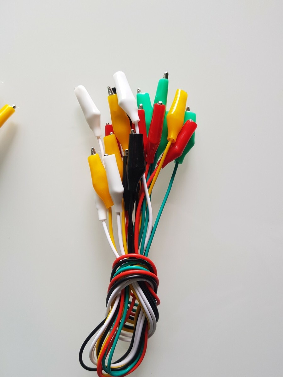 CAVI PINZA COCCODRILLO DUPONT FEMMINA CAVETTI CAVO CAVETTO CLIP PINZE 10pz - Foto 5