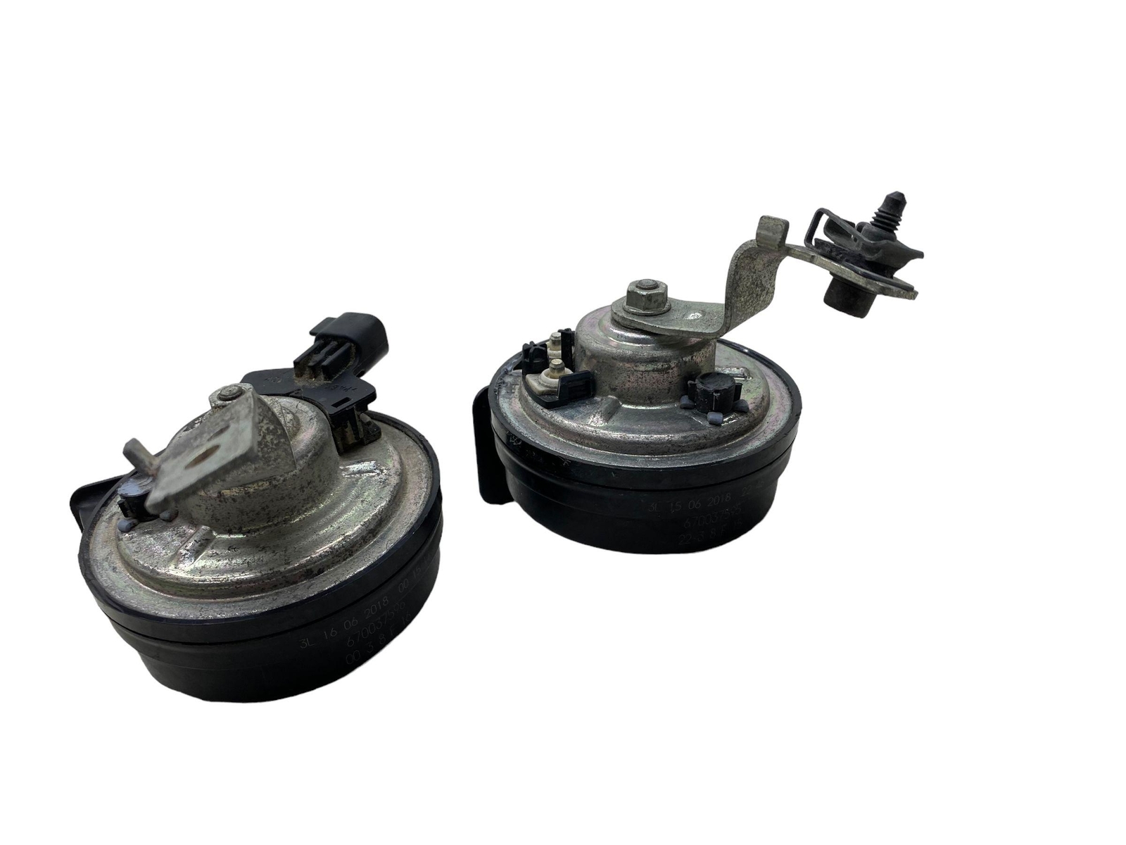 2017-2024 MASERATI LEVANTE HIGH & LOW NOTE TONE SIGNAL HORN SET x2 670037595
