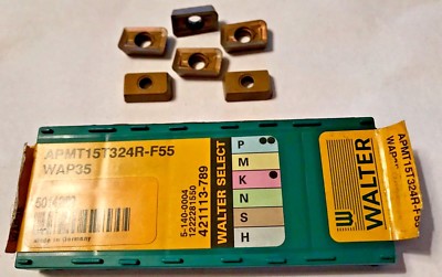 Walter Select Carbide Inserts - APMT15T324R-F55 WAP35 - Qty. 6 - NEW