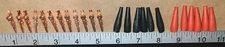 Mueller 30C electrical alligator clips w/ insulators - qty. 12, for 1 price