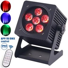 Waterproof IP65 Wireless Uplight 6x18W RGBWA UV 6IN1 Stage LED Battery Par Light