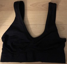 Gently Used Large Black Genie Sports Bra Can Take Pads, But Not Included 