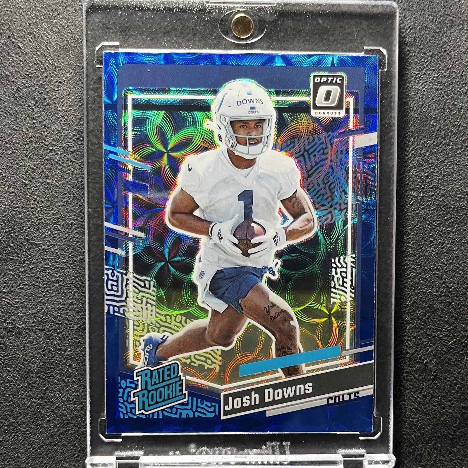 2023 Donruss Josh Downs Blue Scope Prizm Optic Preview Rated Rookie #345 Colts
