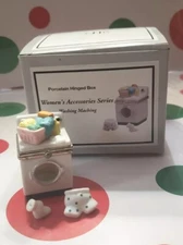 Washing Machine PHB Porcelain Hinged Trinket Box Midwest of Cannon Falls - New