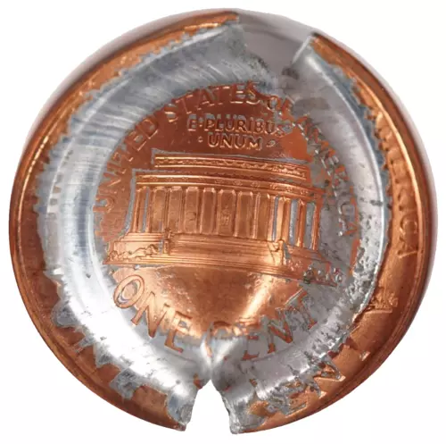 1999 1c Double Struck Massive Capped Cupped Die Cap - Rare Mint Error NGC MS66RD