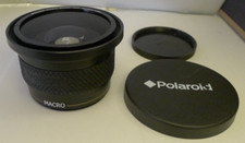 Polaroid Studio Series 75mm / 58mm .42x Macro Fisheye Lens Both Lens Caps- Used