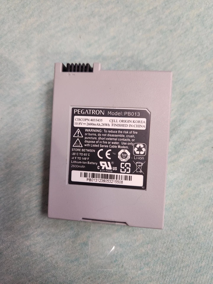 Cisco DPQ3212 DOCSIS 3.0 Cable Modem w/ Backup Battery and cables - Image 3 of 4