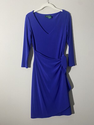 open lace back dress Plum Wrap-Style Cocktail Dress