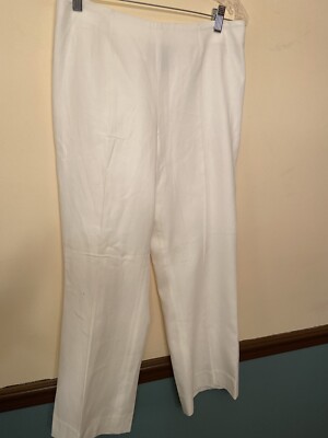 Akris Punto 100% Cotton Side Zip Pants 10 EUC