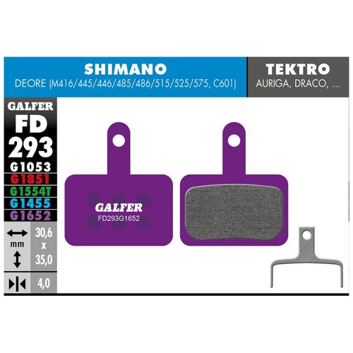 Pastiglie Freno A Disco Vandorm In Ceramica – Per Shimano, Tektro – Confezione Da 2