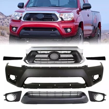 Front Bumper Cover Fascia & Grille Assembly Kit For 2012-2015 Toyota Tacoma