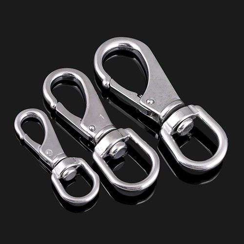 Fermagli girevoli in acciaio inox A2 clip aragosta portachiavi gancio portachiavi M4M5M6M7 - Foto 5 di 6