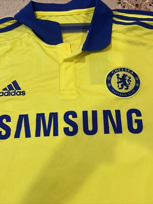 14-15 CHELSEA FCアウェイユニ　adidas Oサイズ　黄色 adidas Chelsea FC Football Soccer Yellow Away Jersey 2014