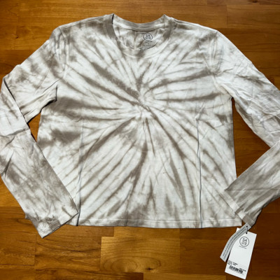 Sage Collective 1TXT69SN Tie Dye Long Sleeve Top - Women's Size M, Dune