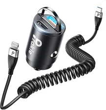 Prakie 90W Car Charger USB QC3.0 45W Type-C PD 45W Fast Car Charger Adapter