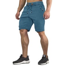 Men's Soft Joggers Half Shorts Sweatpants Drawstring Summer Beach Shorts Indi...