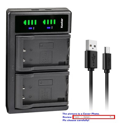 Kastar Battery LTD2 USB Charger for BLS-50 & Olympus E-P7, E-PL1, E-PL1s, E-PL2