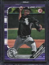 Dane Dunning 2019 Bowman Chrome Prospects Purple Refractor #94 #/250