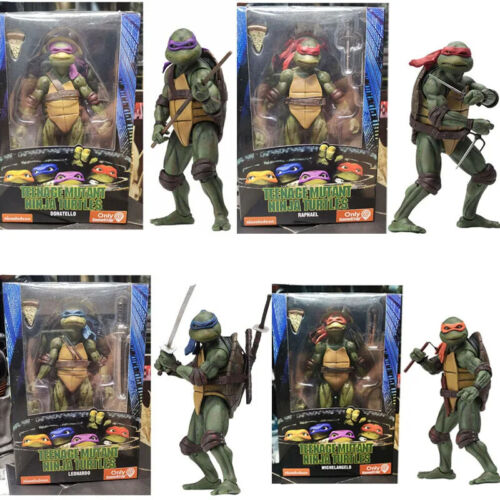 Ninja Turtles Action Figures 1990 Movie Version Limited Edition Pvc Statue 18 CM - Picture 1 of 5