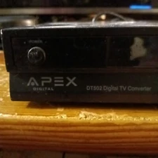 Apex Digital TV #DT502 Digital TV Converter Box- Used, working.